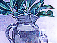 Pitcher and leaves